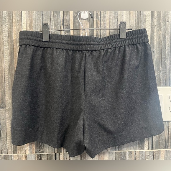 J. Crew NWT Pull-on Flannel Dark Grey Shorts Medium - Picture 3 of 6